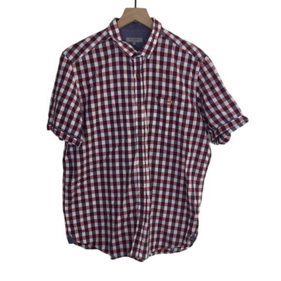 Ted Baker London Men’s Checkered Shirt – Size 5 (XL) - Picture 1 of 6